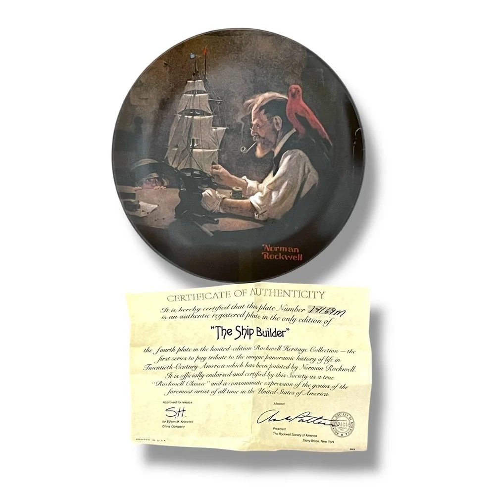 Norman Rockwell Collectible Plate with Certificate‎ of Authenticity
